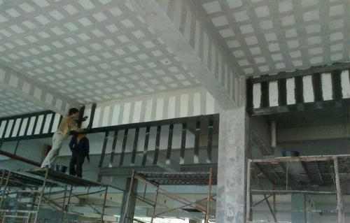 梁碳纖維布加固